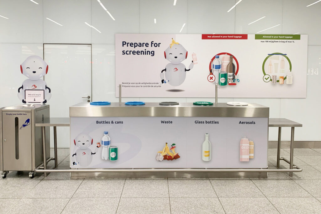 Afvaleilanden prepare for screening Brussels Airport
