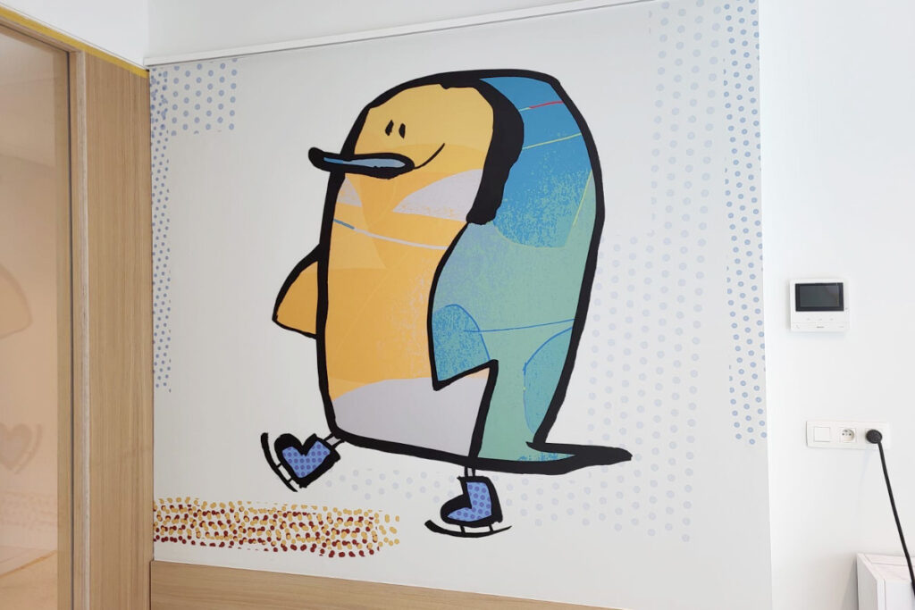 Muursticker bosdieren babykamer