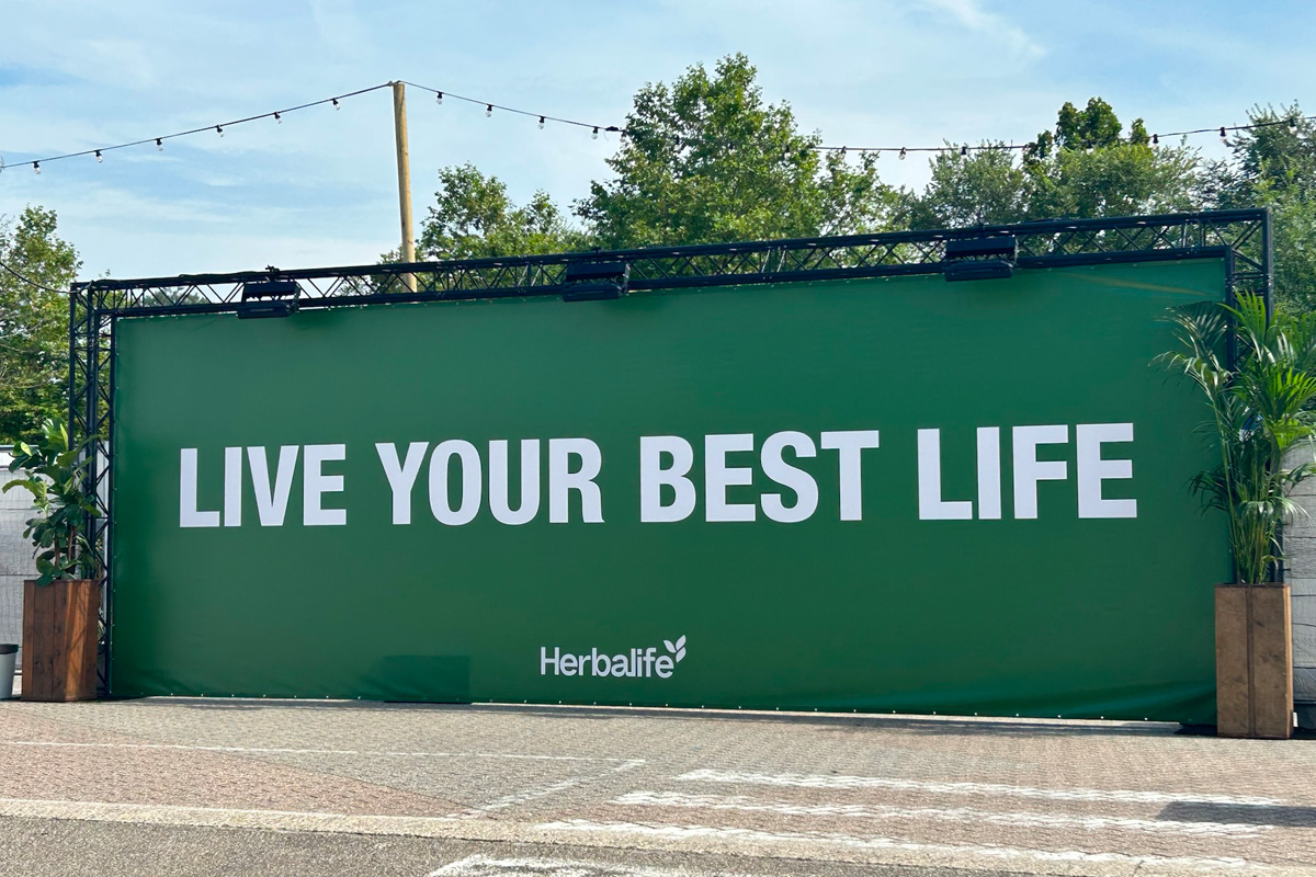 Trussbanner | Truss banner met print bedrukken | Herbalife summer spectacular