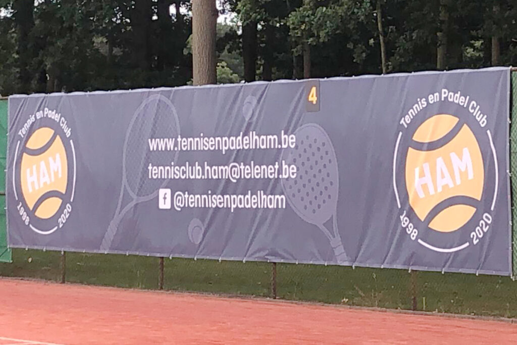 Winddoek tennisterrein | Tennis- en padelclub Ham