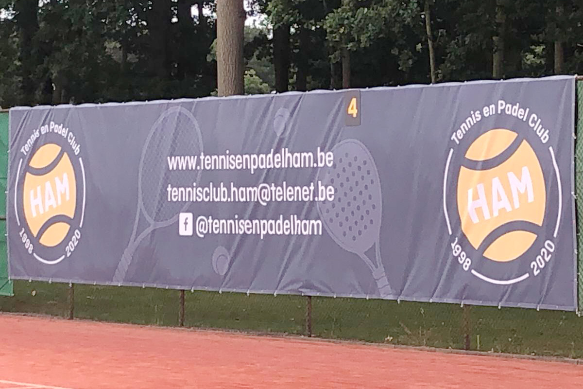 Winddoek tennisterrein | Tennis- en padelclub Ham